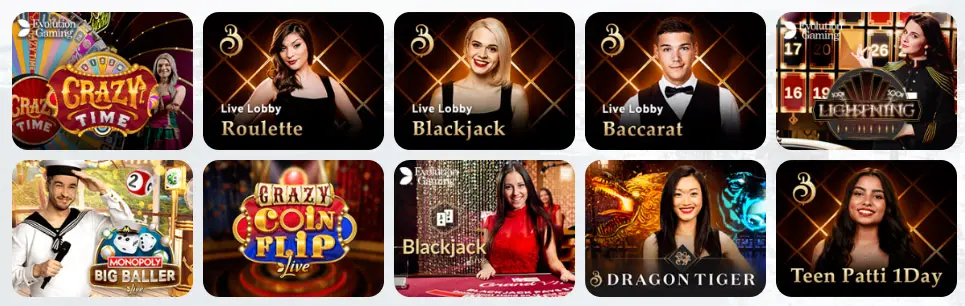 Jeux de casino en direct SHINY WILDS CASINO